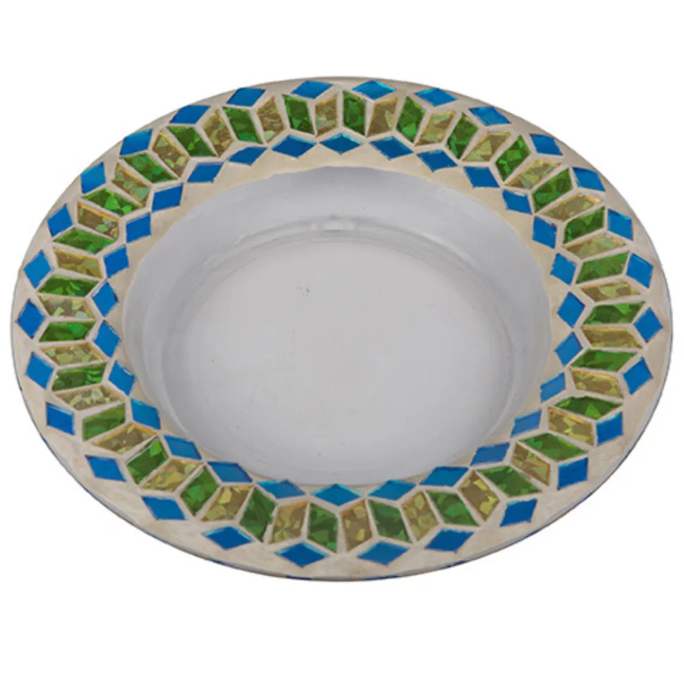 Cello Candle Charger - Emerald Tiffany