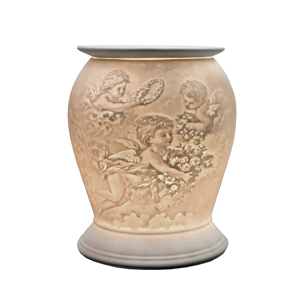 Cello Electric Wax Burner Porcelain Barrel - Cherub