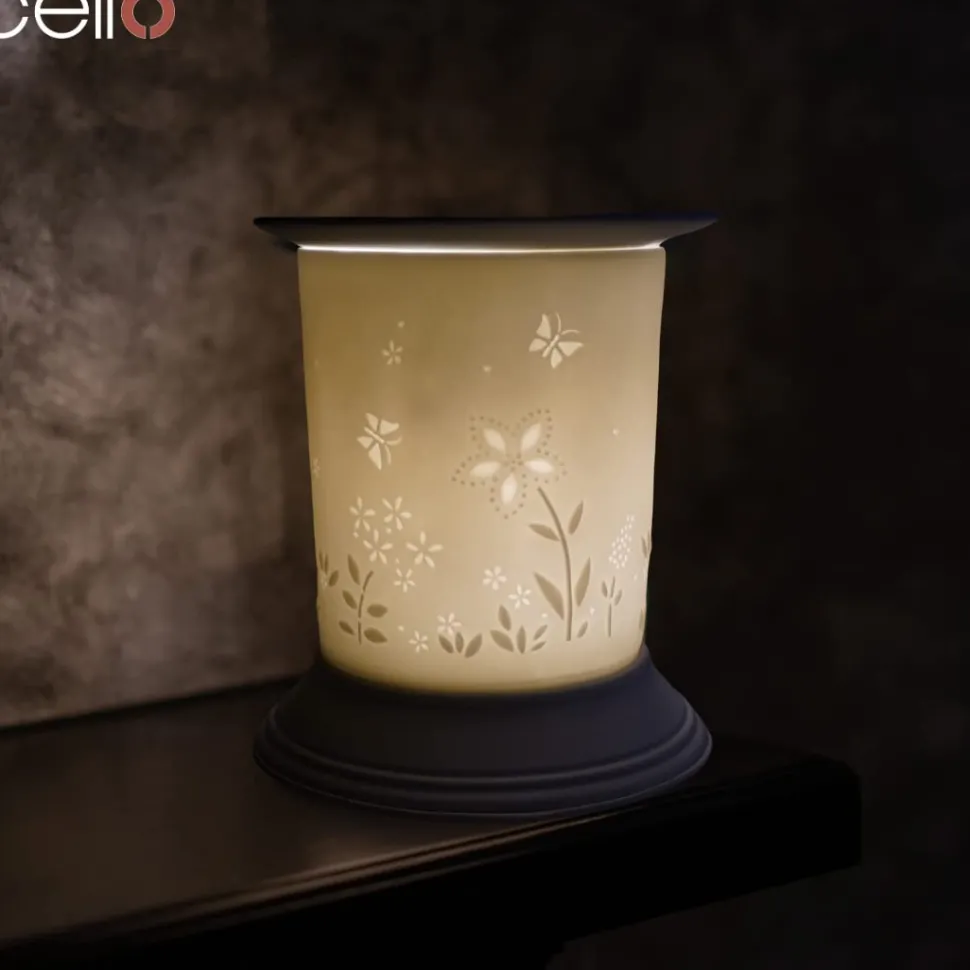 Cello Electric Wax Burner Porcelain Straight - Flower