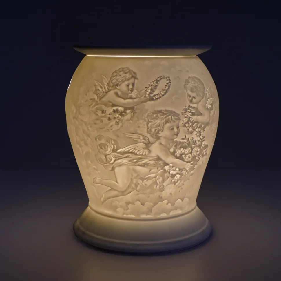 Cello Electric Wax Burner Porcelain Barrel - Cherub