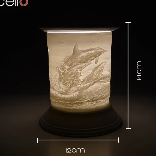 Cello Electric Wax Burner Porcelain Straight - Dolphin