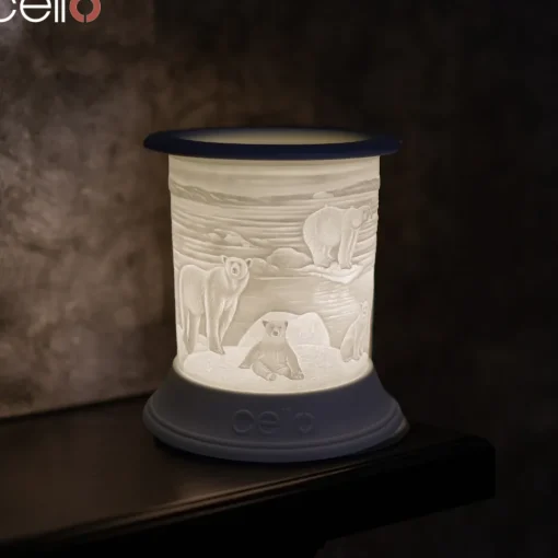 Cello Electric Wax Burner Porcelain Straight - Polar Bear
