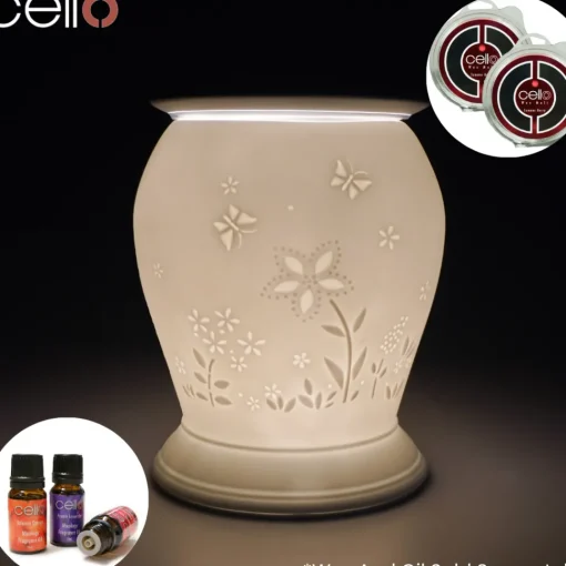 Cello Electric Wax Burner Porcelain Barrel - Flower