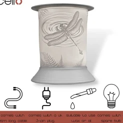 Cello Electric Wax Burner Porcelain Straight - Nature