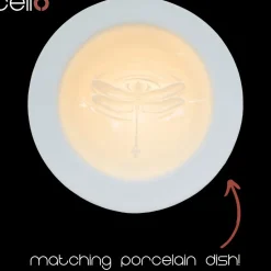 Cello Electric Wax Burner Porcelain Straight - Nature