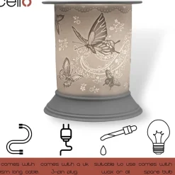 Cello Electric Wax Burner Porcelain Straight - Silk Wings