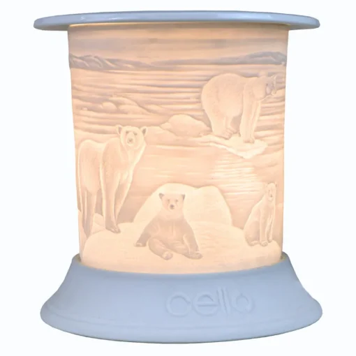 Cello Electric Wax Burner Porcelain Straight - Polar Bear