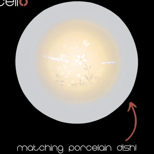 Cello Electric Wax Burner Porcelain Barrel - Flower