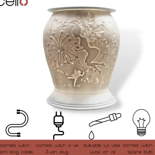 Cello Electric Wax Burner Porcelain Barrel - Fairy Tale