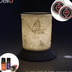 Cello Electric Wax Burner Porcelain Straight - Silk Wings