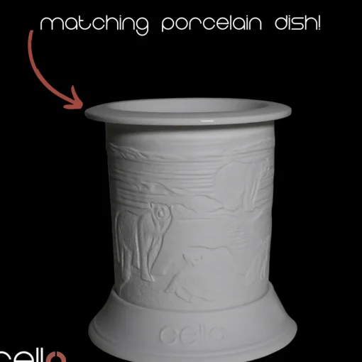 Cello Electric Wax Burner Porcelain Straight - Polar Bear