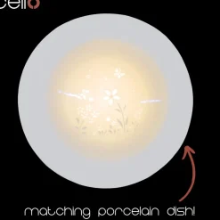 Cello Electric Wax Burner Porcelain Straight - Flower