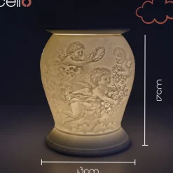 Cello Electric Wax Burner Porcelain Barrel - Cherub