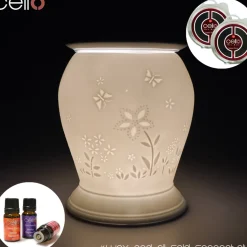 Cello Electric Wax Burner Porcelain Barrel - Flower