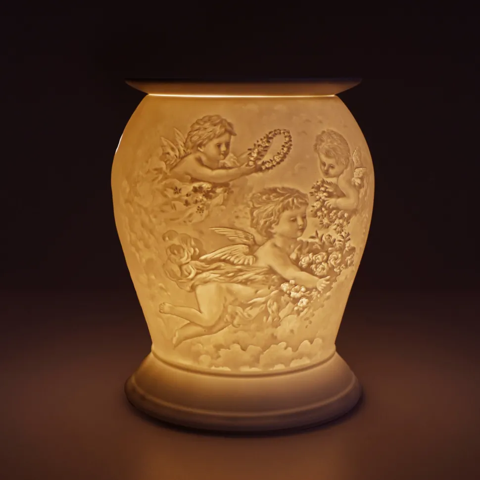 Cello Electric Wax Burner Porcelain Barrel - Cherub