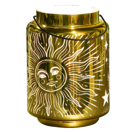 Cello Lighting - Celestial Gold Lantern - Large