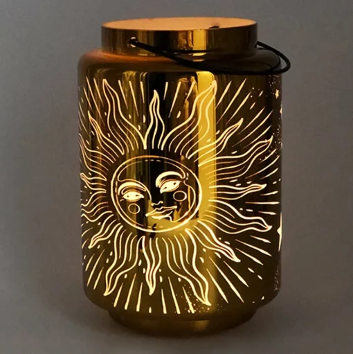 Cello Lighting - Celestial Gold Lantern - Large