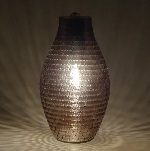 Cello Lighting - Diamond Barrel Vase Brown