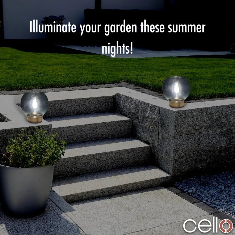 Cello Lighting - Globe Medium Lake Blue