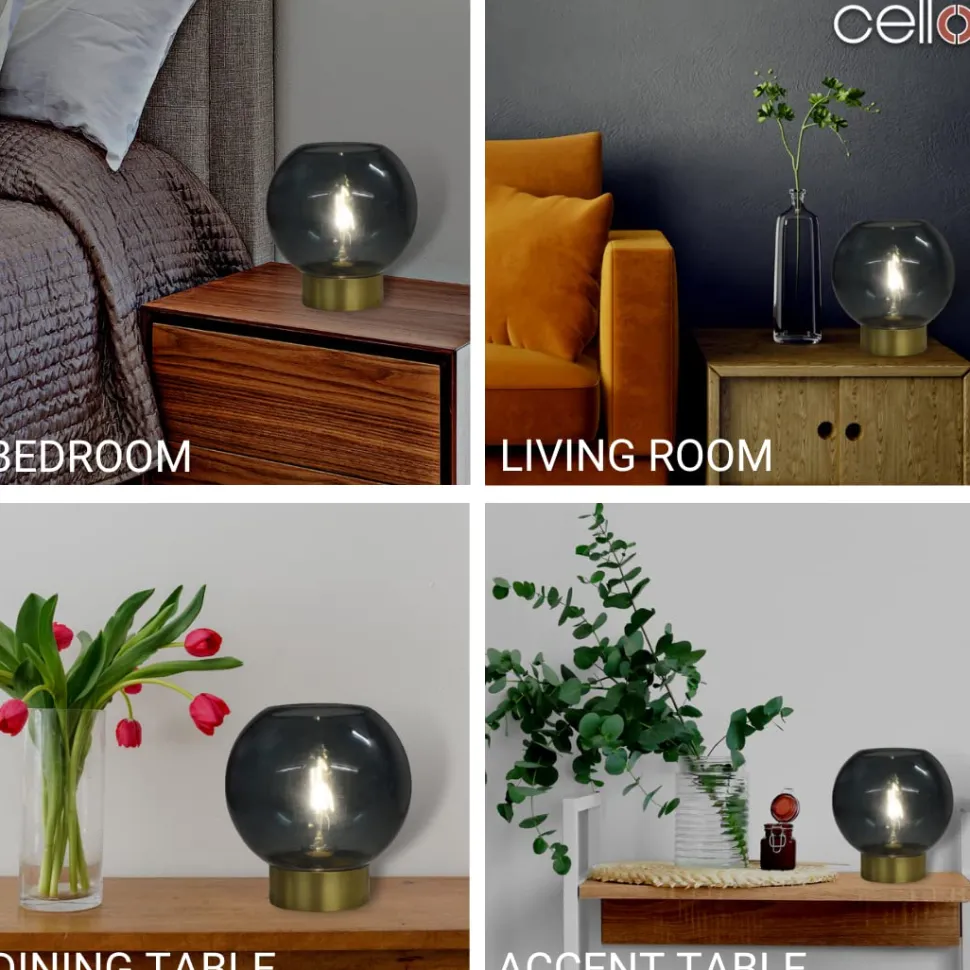 Cello Lighting - Globe Medium Lake Blue