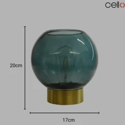 Cello Lighting - Globe Medium Lake Blue