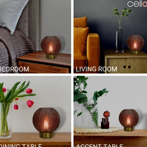 Cello Lighting - Orb Medium Dark Red