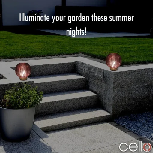 Cello Lighting - Orb Medium Dark Red
