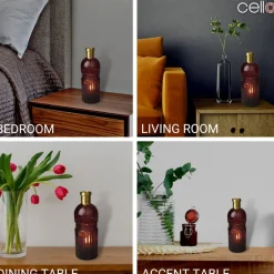 Cello Lighting - Vintage Large Dark Red