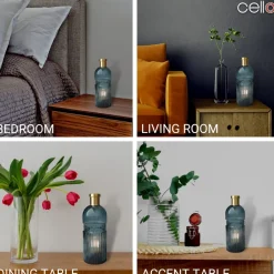 Cello Lighting - Vintage Large Lake Blue