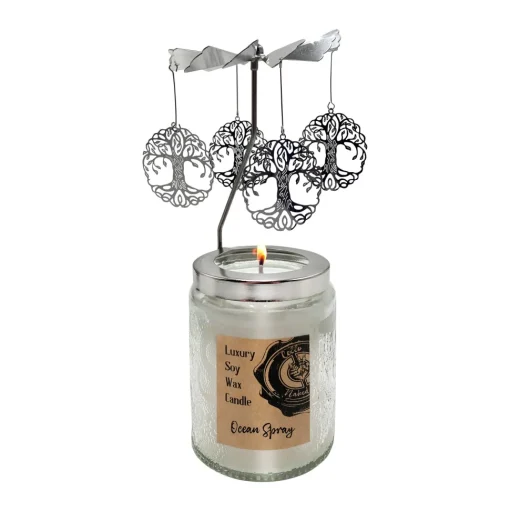 Cello Naked Candle with Convection Spinner - Ocean Spray