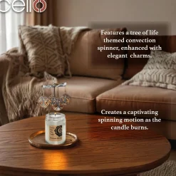 Cello Naked Candle with Convection Spinner - Summer Berry