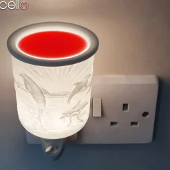 Cello Porcelain Plug In Electric Wax Burner - Dolphin