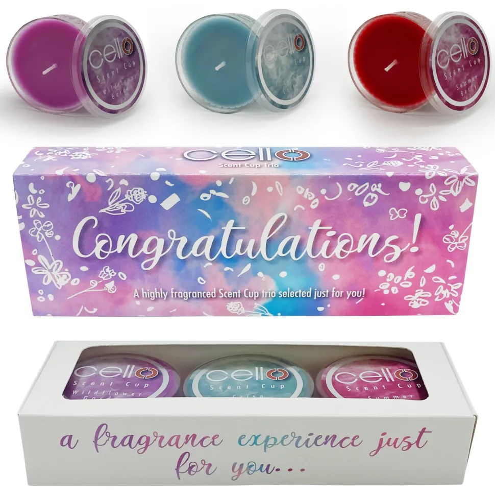 Cello Scent Cup Trio - Congratulations