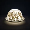 Cello Tealight Dome - Father Christmas Gold