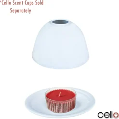 Cello Tealight Dome - Father Christmas Gold