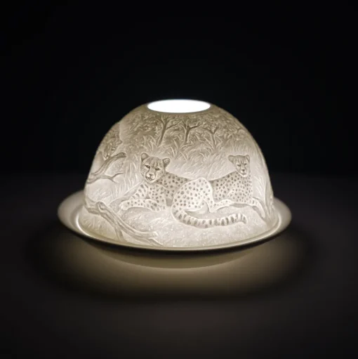 Cello Tealight Dome - Leopard