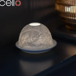 Cello Tealight Dome - Leopard