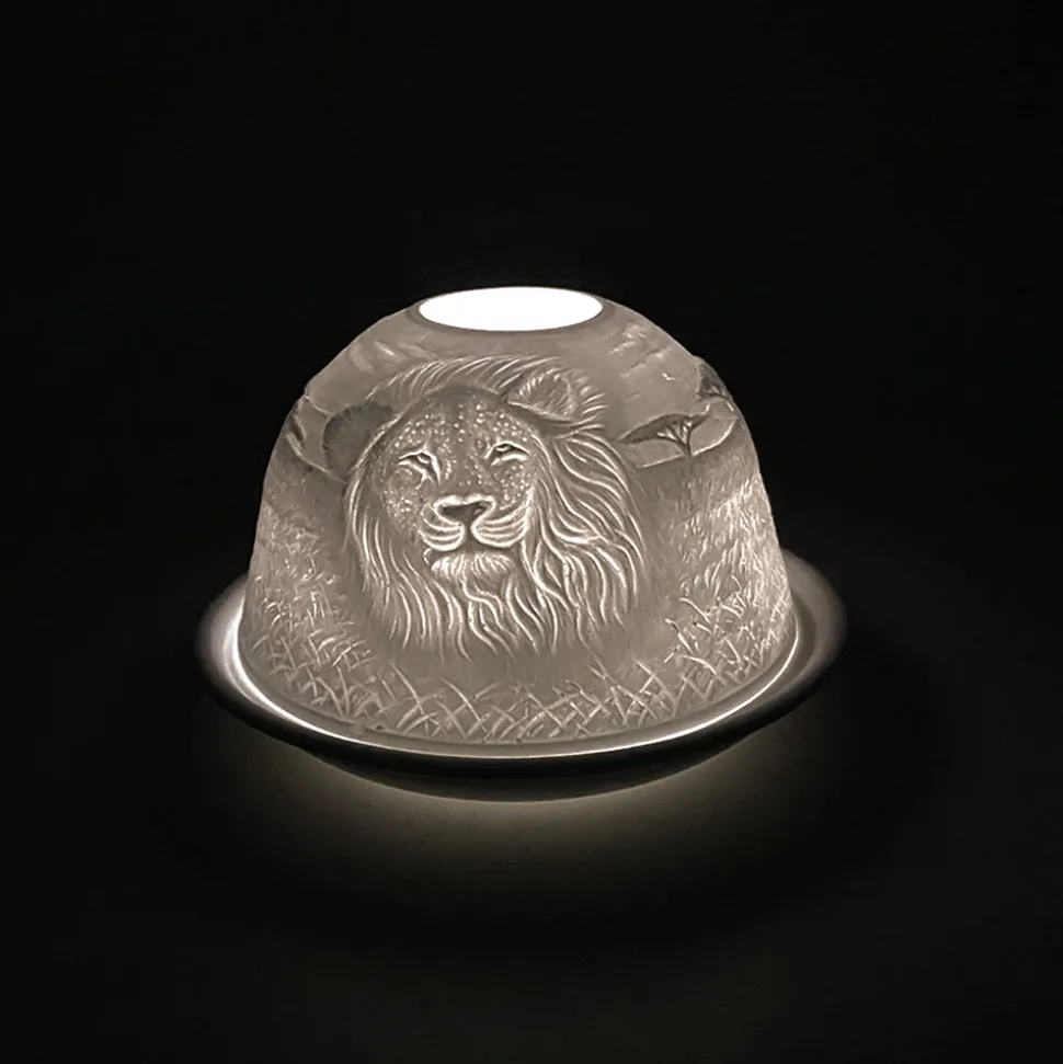 Cello Tealight Dome - Lion