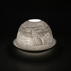 Cello Tealight Dome - Lion