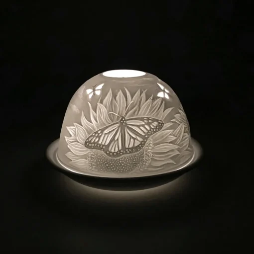 Cello Tealight Dome - Sunflower Butterfly