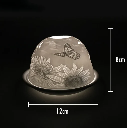 Cello Tealight Dome - Sunflower Butterfly