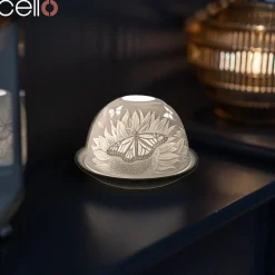 Cello Tealight Dome - Sunflower Butterfly