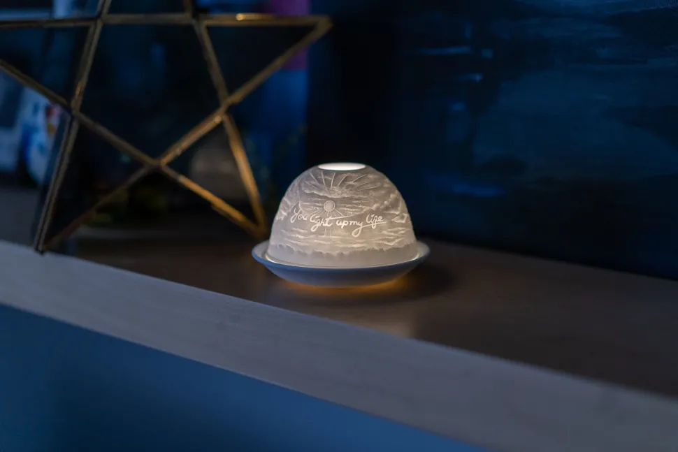 Cello Tealight Dome - You Light Up My Life