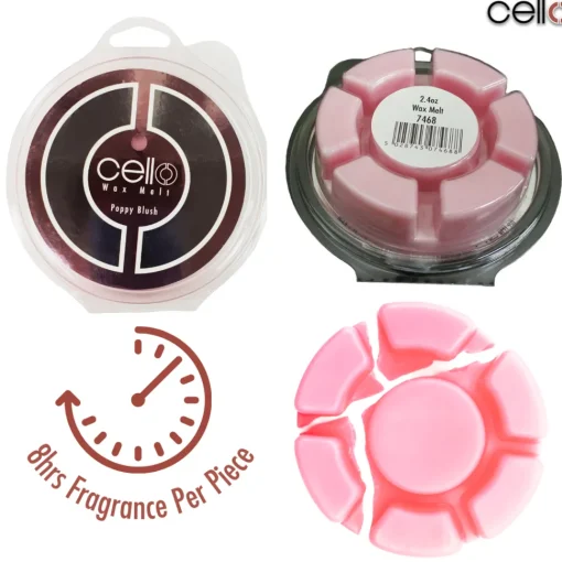 Cello Wax Melt - Poppy Blush