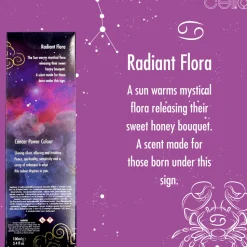 Cello Zodiac Reed Diffuser - Cancer with Clear Quartz - Radiant Flora