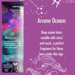 Cello Zodiac Reed Diffuser - Pisces with Aquamarine - Arcane Oceans