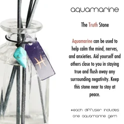 Cello Zodiac Reed Diffuser - Pisces with Aquamarine - Arcane Oceans