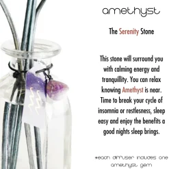 Cello Zodiac Reed Diffuser - Aquarius with Amethyst - Arcane Oceans