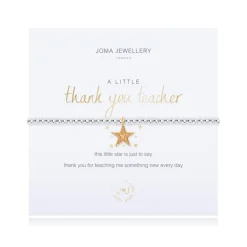 Joma Jewellery Bracelet - A Little Thank You Teacher - Star