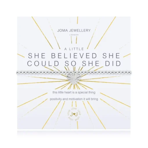 Joma Jewellery Bracelet - A Little She Believed She Could So She Did
